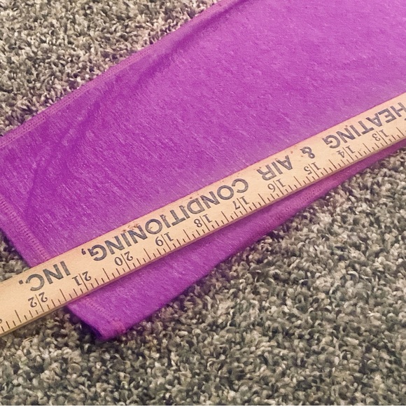 Athleta Cropped Purple Workout Pants Women's Size LT - Picture 4 of 6